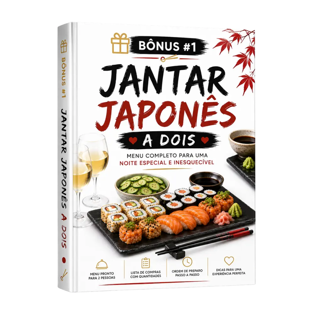Mockup do bônus Jantar Japonês a Dois